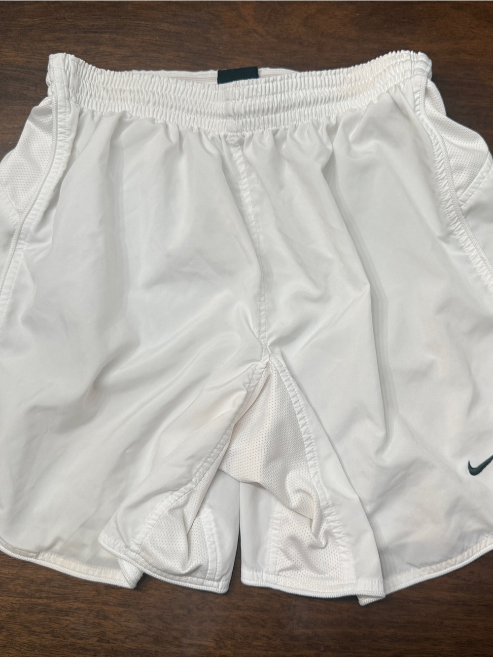 Y2K Nike Team Boys White Athletic Shorts Youth XL 18–20